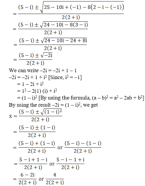 RD Sharma Solutions for Class 11 Maths Chapter 14 – Quadratic Equations image - 4