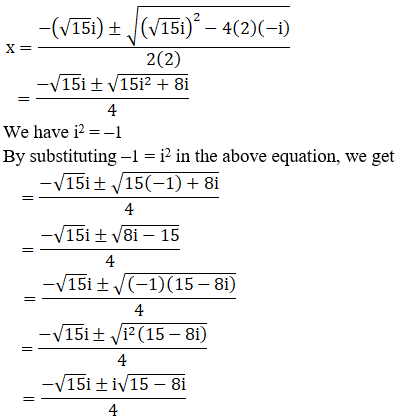 RD Sharma Solutions for Class 11 Maths Chapter 14 – Quadratic Equations image - 9