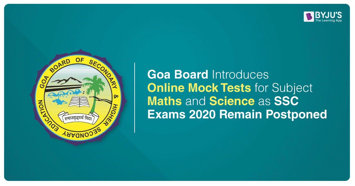 Goa Board Introduces Online Mock Tests For Subject Maths and Science As SSC Exams 2020 Remain Postponed