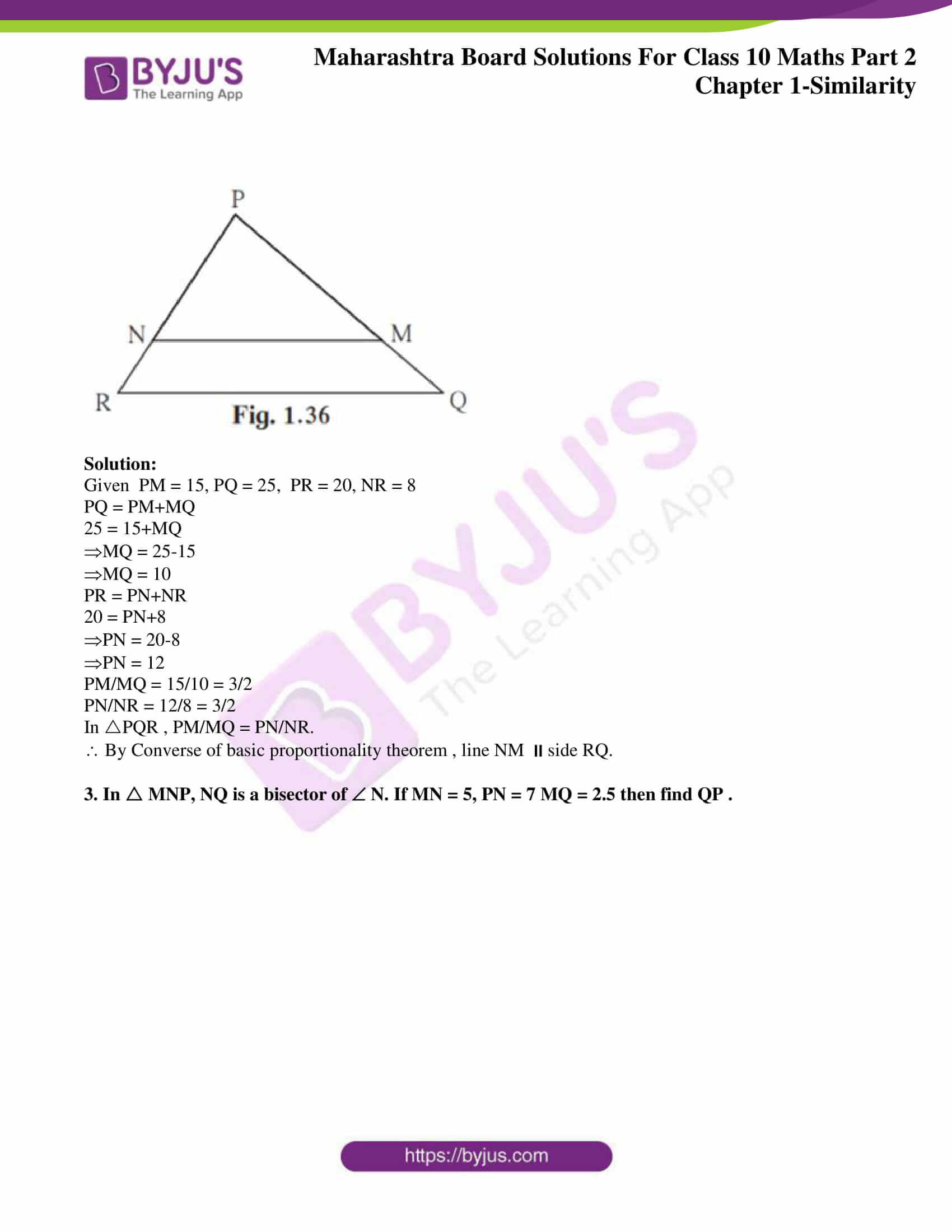 msbshse sol class 10 maths part 2 chapter 1 06 msbshse sol class 10 maths part 2 chapter 1 06
