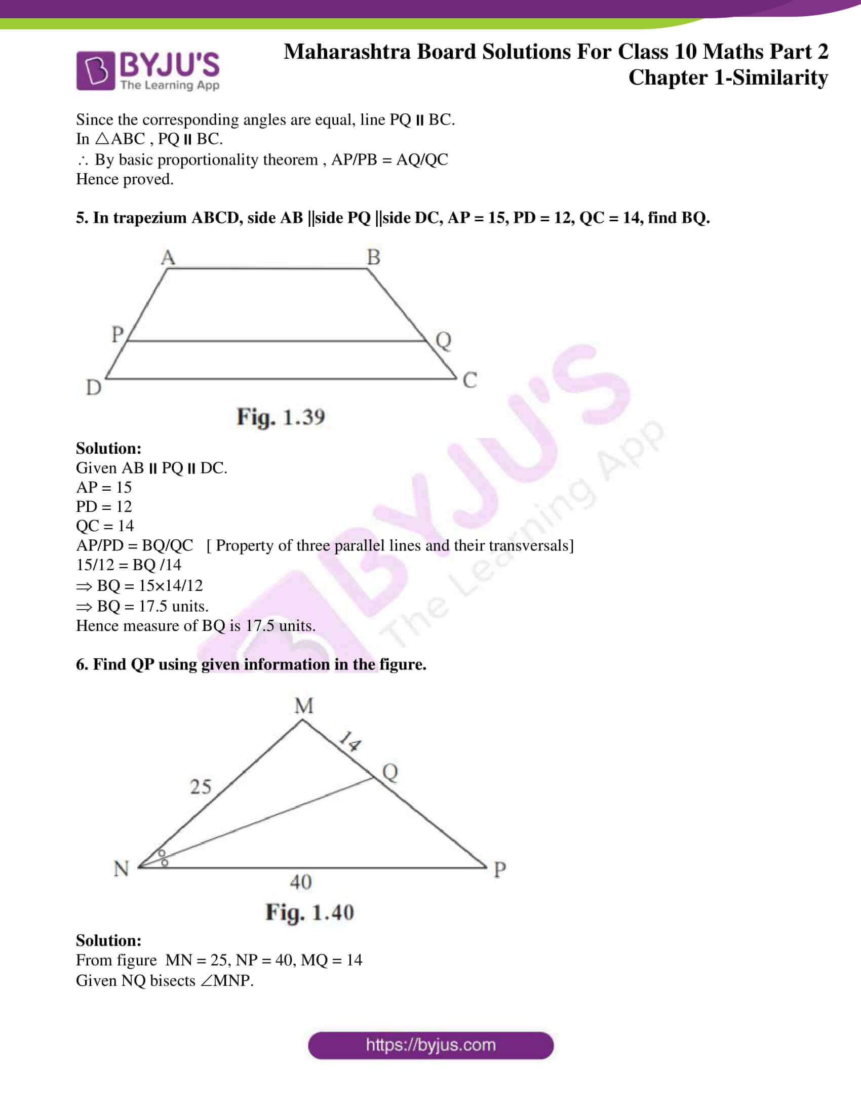 msbshse sol class 10 maths part 2 chapter 1 08 msbshse sol class 10 maths part 2 chapter 1 08