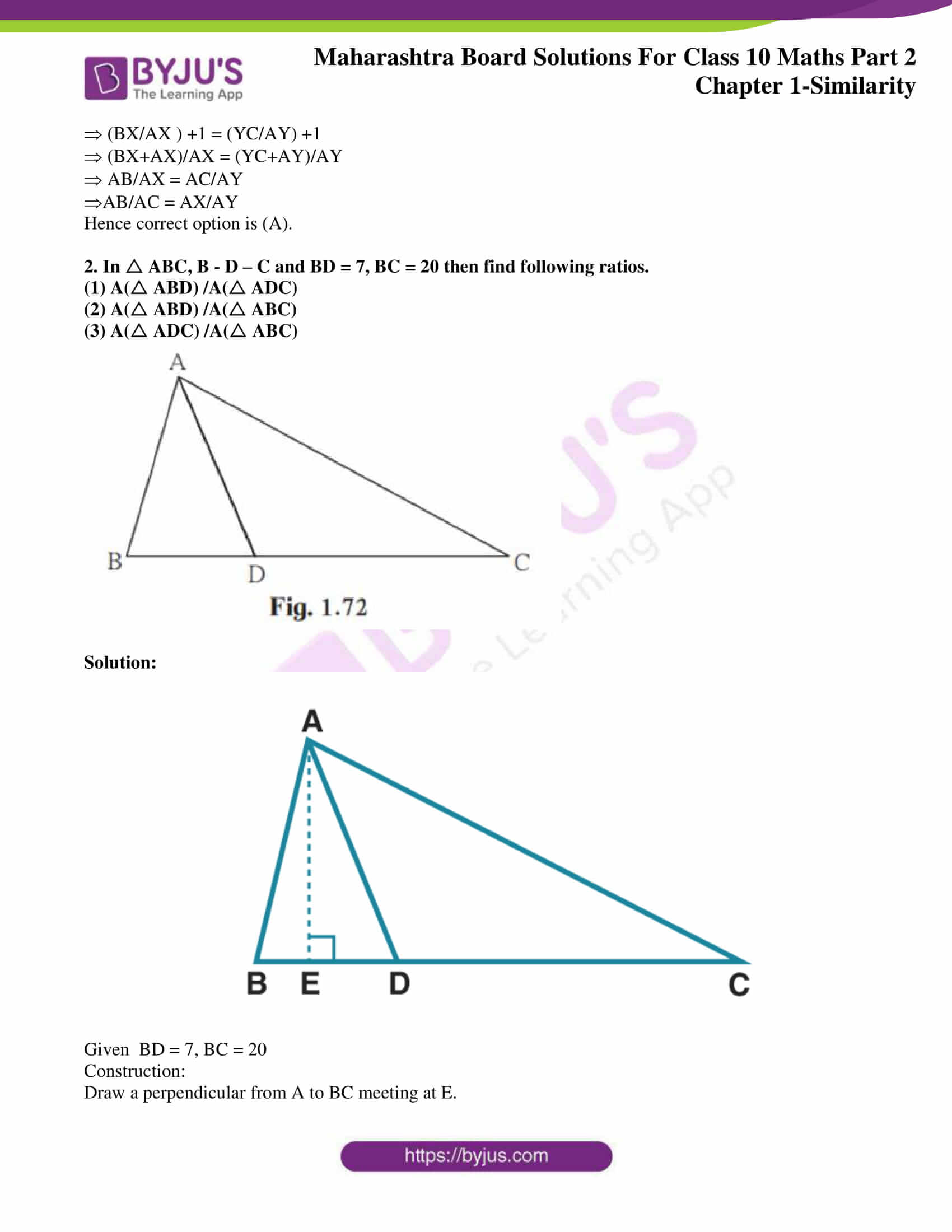 msbshse sol class 10 maths part 2 chapter 1 21 msbshse sol class 10 maths part 2 chapter 1 21