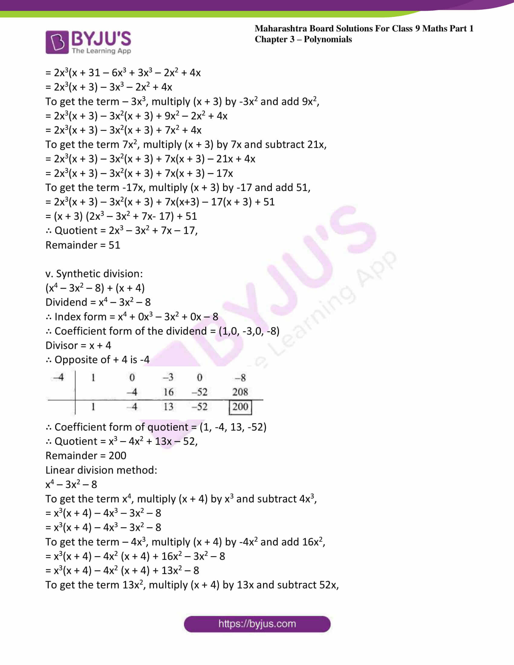 msbshse sol class 9 maths part 1 chapter 3 polynomials 16 msbshse sol class 9 maths part 1 chapter 3 polynomials 16