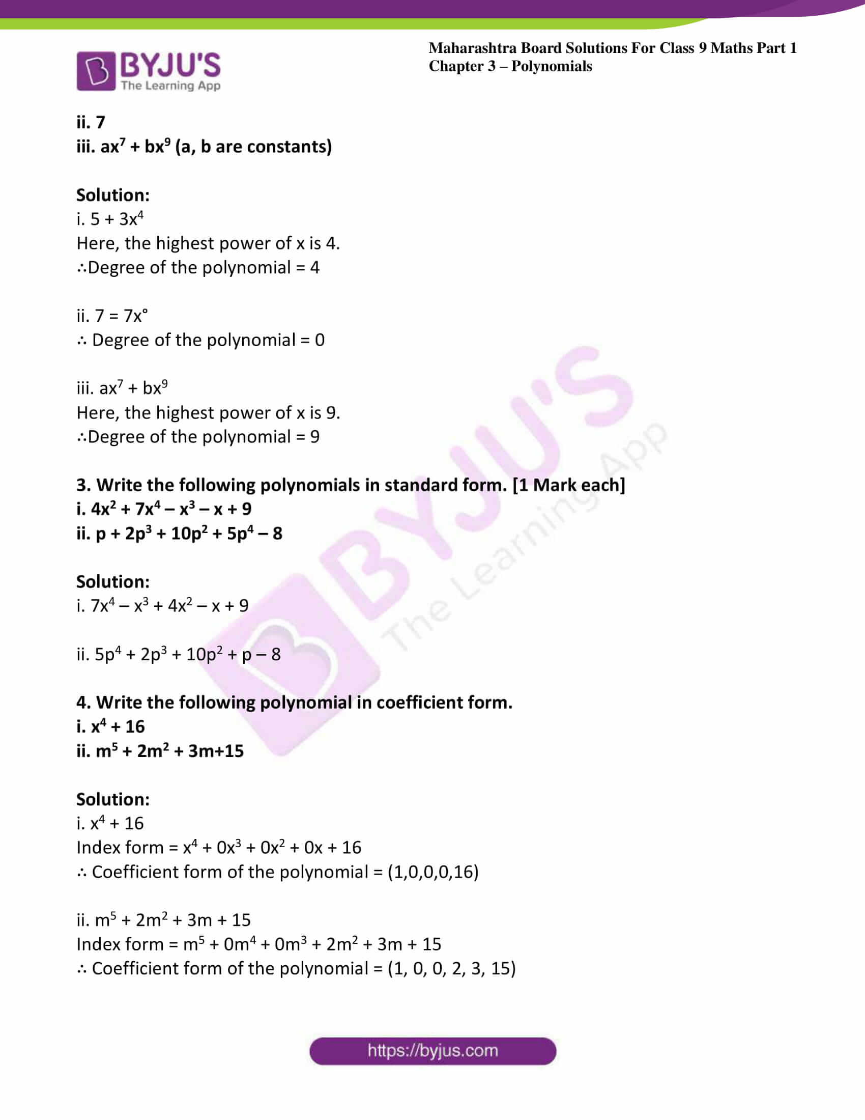msbshse sol class 9 maths part 1 chapter 3 polynomials 33 msbshse sol class 9 maths part 1 chapter 3 polynomials 33