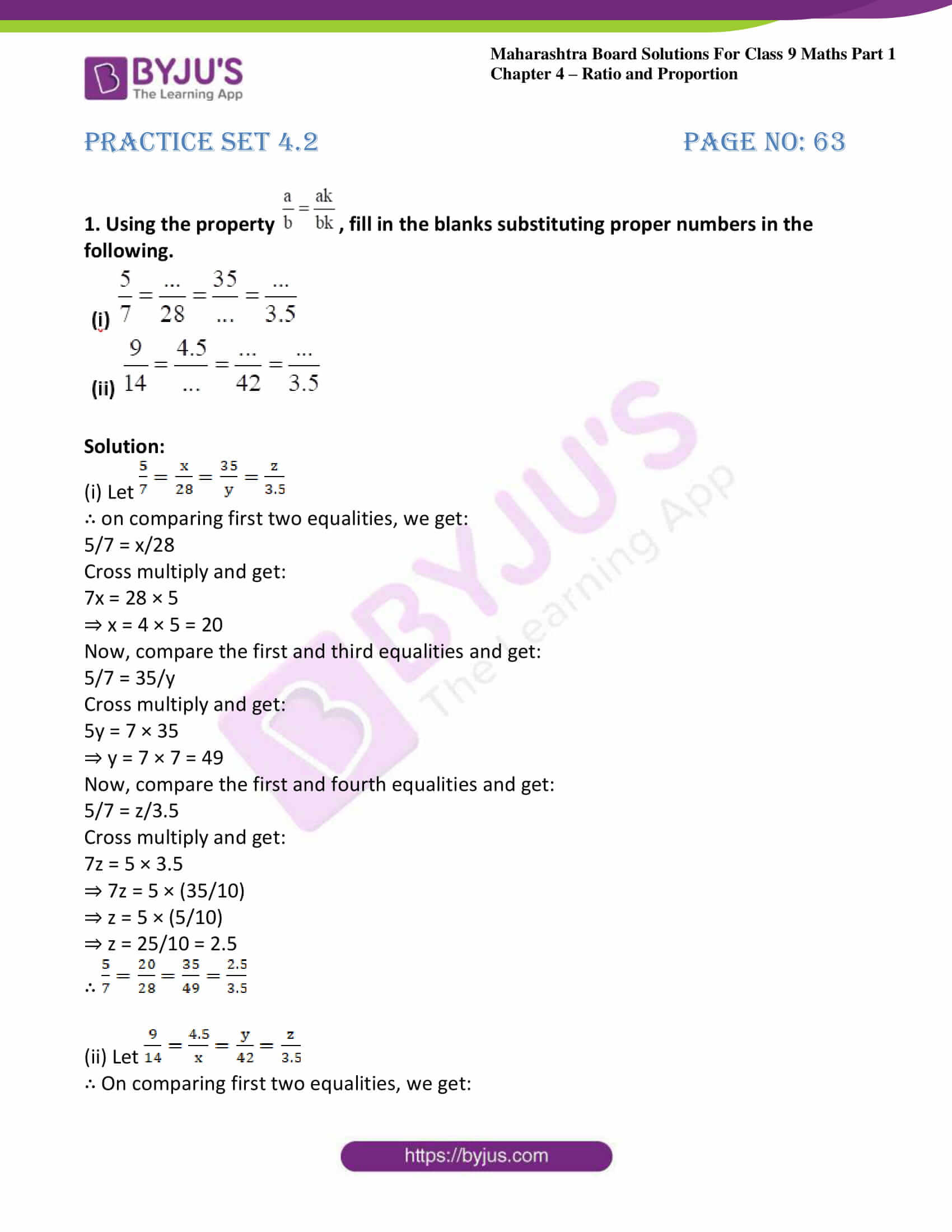 msbshse sol class 9 maths part 1 chapter 4 ratio and proportion 08 msbshse sol class 9 maths part 1 chapter 4 ratio and proportion 08