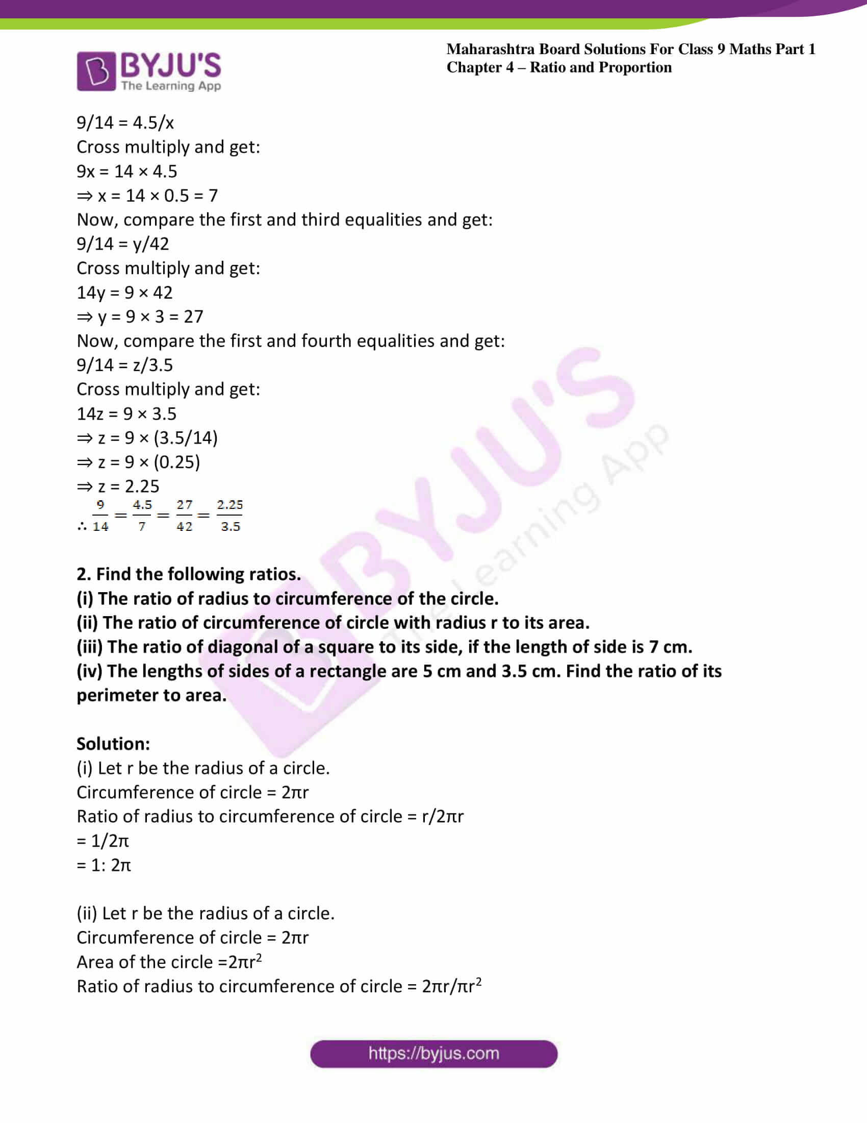 msbshse sol class 9 maths part 1 chapter 4 ratio and proportion 09 msbshse sol class 9 maths part 1 chapter 4 ratio and proportion 09