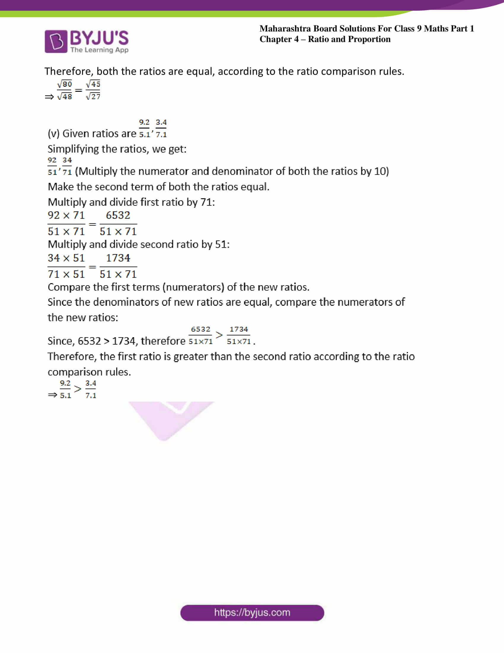 msbshse sol class 9 maths part 1 chapter 4 ratio and proportion 13 msbshse sol class 9 maths part 1 chapter 4 ratio and proportion 13
