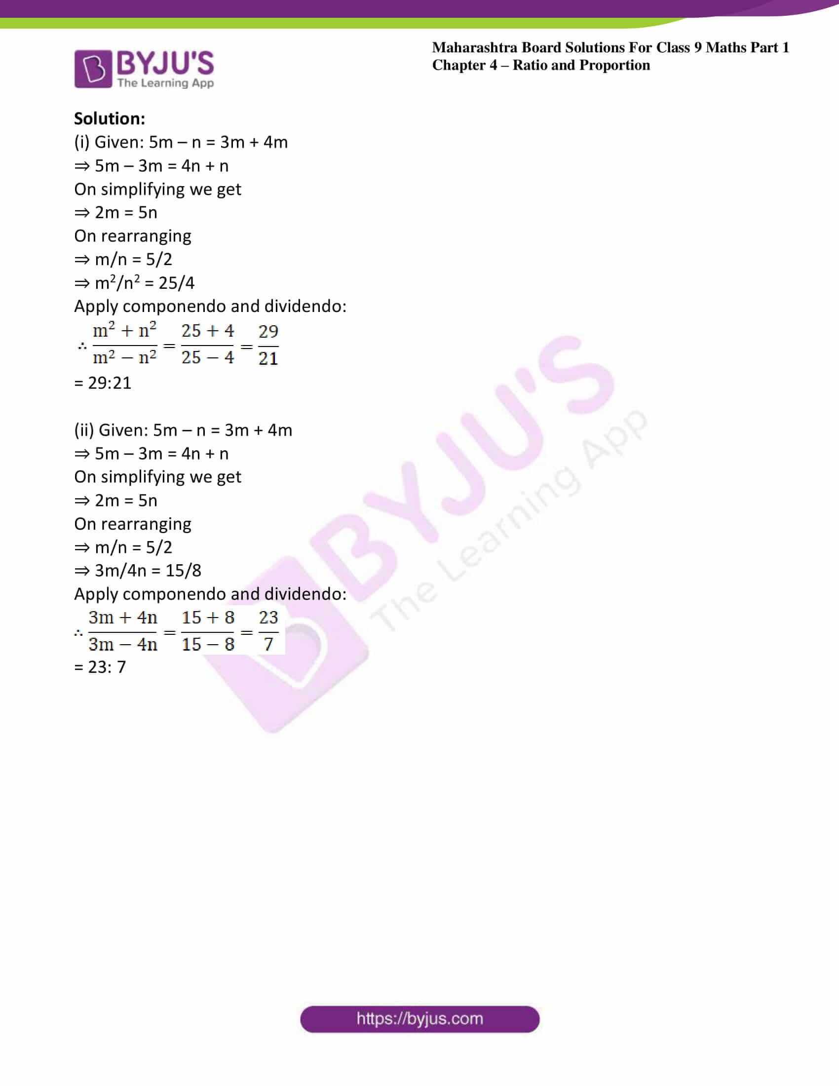 msbshse sol class 9 maths part 1 chapter 4 ratio and proportion 21 msbshse sol class 9 maths part 1 chapter 4 ratio and proportion 21