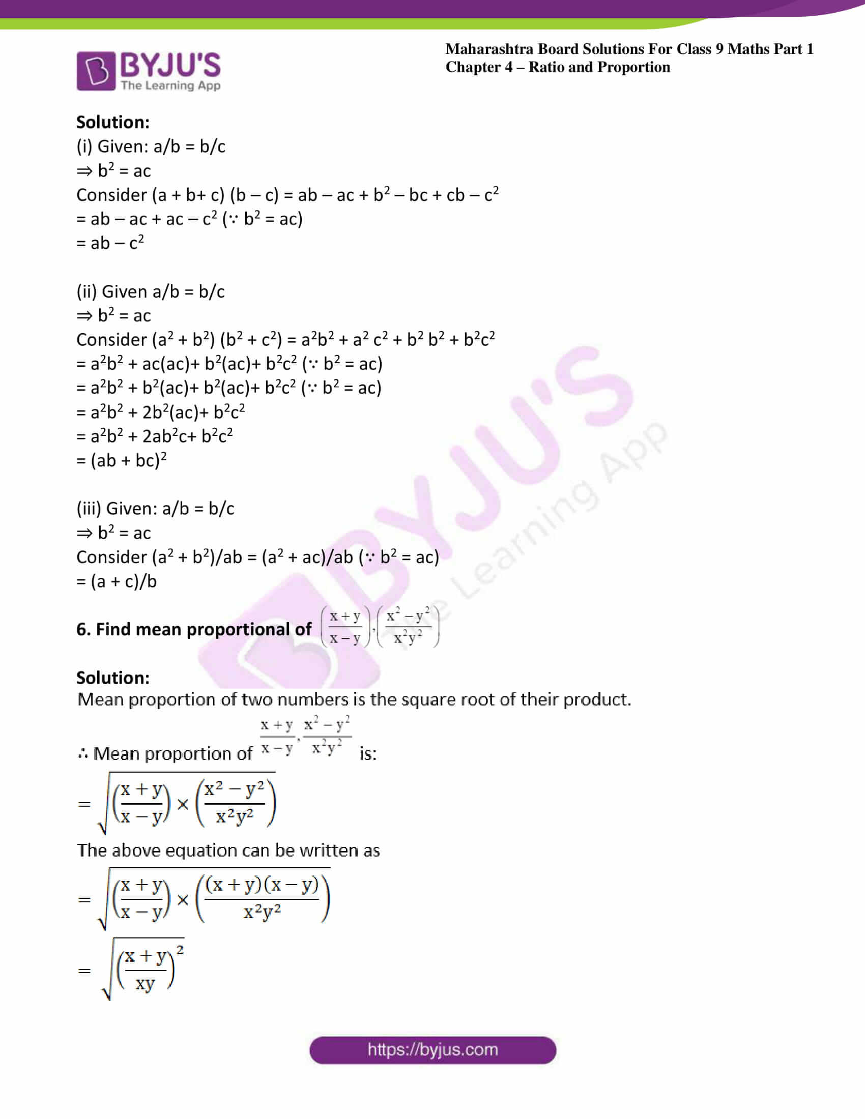 msbshse sol class 9 maths part 1 chapter 4 ratio and proportion 24 msbshse sol class 9 maths part 1 chapter 4 ratio and proportion 24