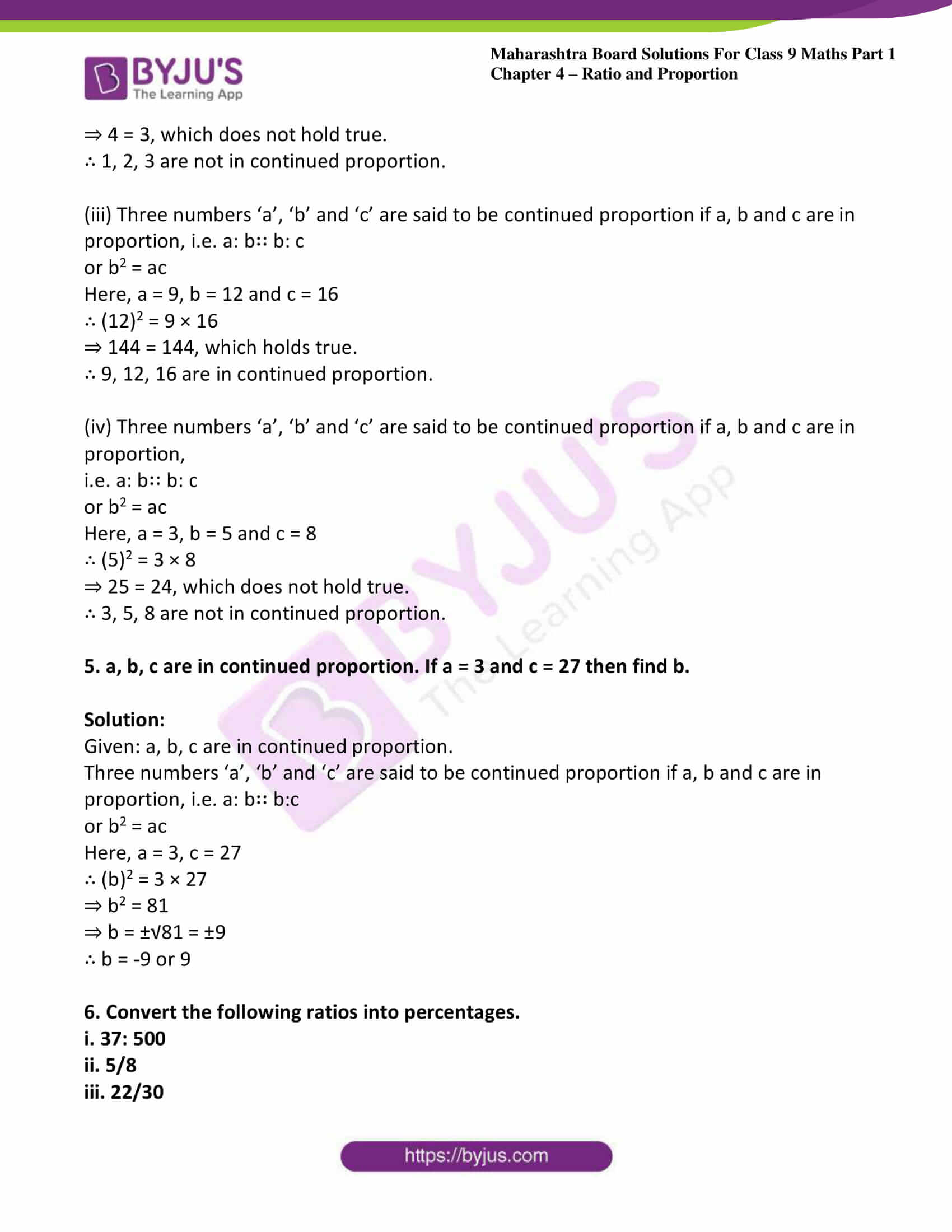 msbshse sol class 9 maths part 1 chapter 4 ratio and proportion 31 msbshse sol class 9 maths part 1 chapter 4 ratio and proportion 31
