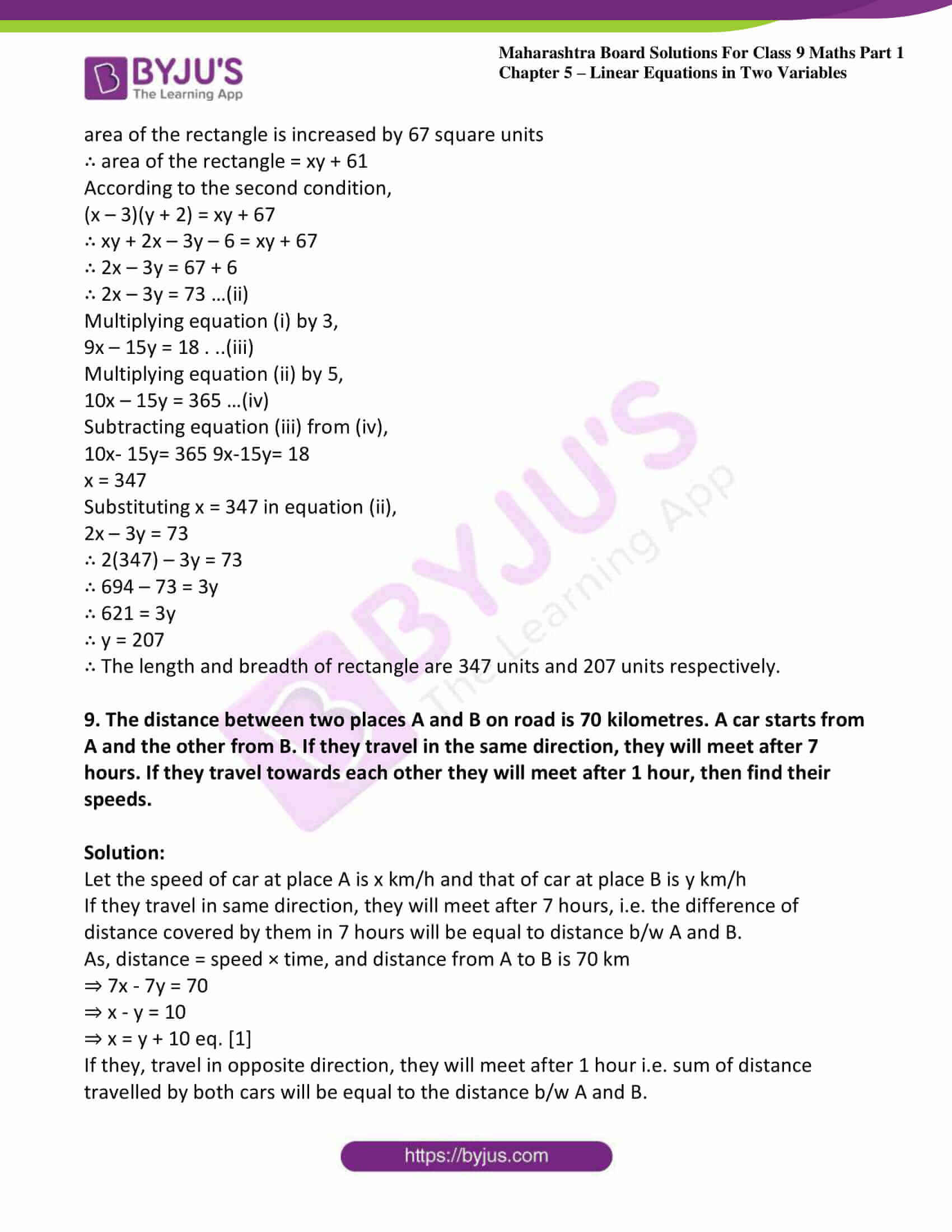 msbshse sol class 9 maths part 1 chapter 5 linear equations in two variables 25 msbshse sol class 9 maths part 1 chapter 5 linear equations in two variables 25