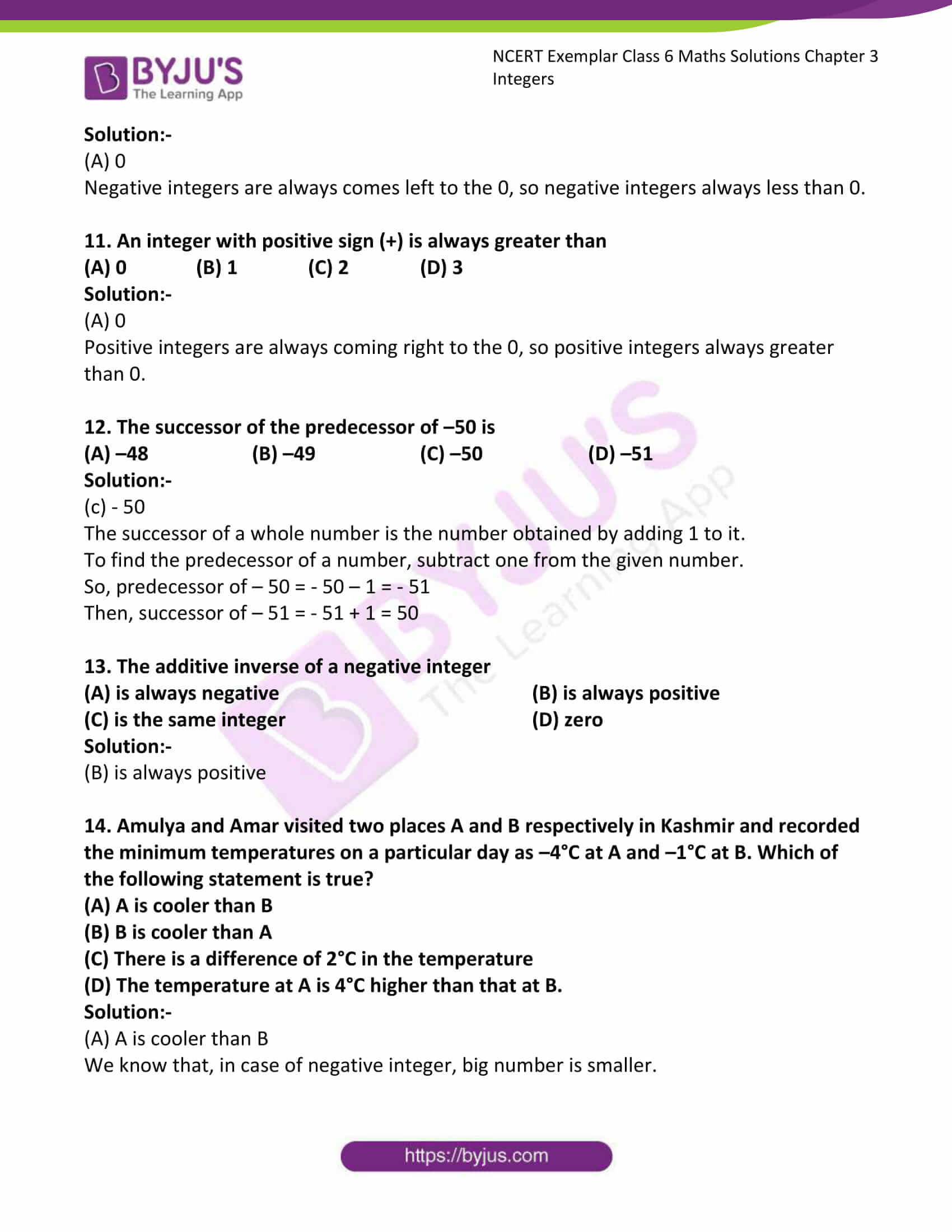 Class 6 Maths Chapter 3 Worksheet Pdf