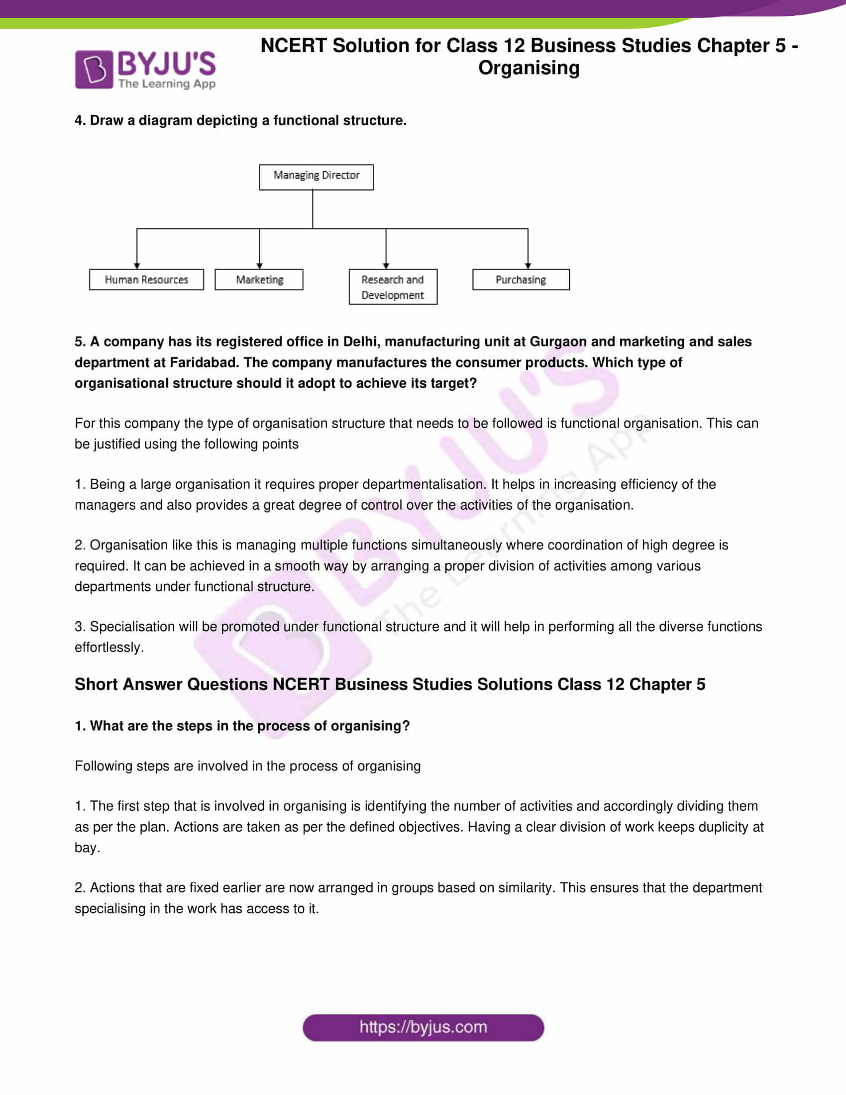 ncert sol class 12 business studies chapter 5 organising 02