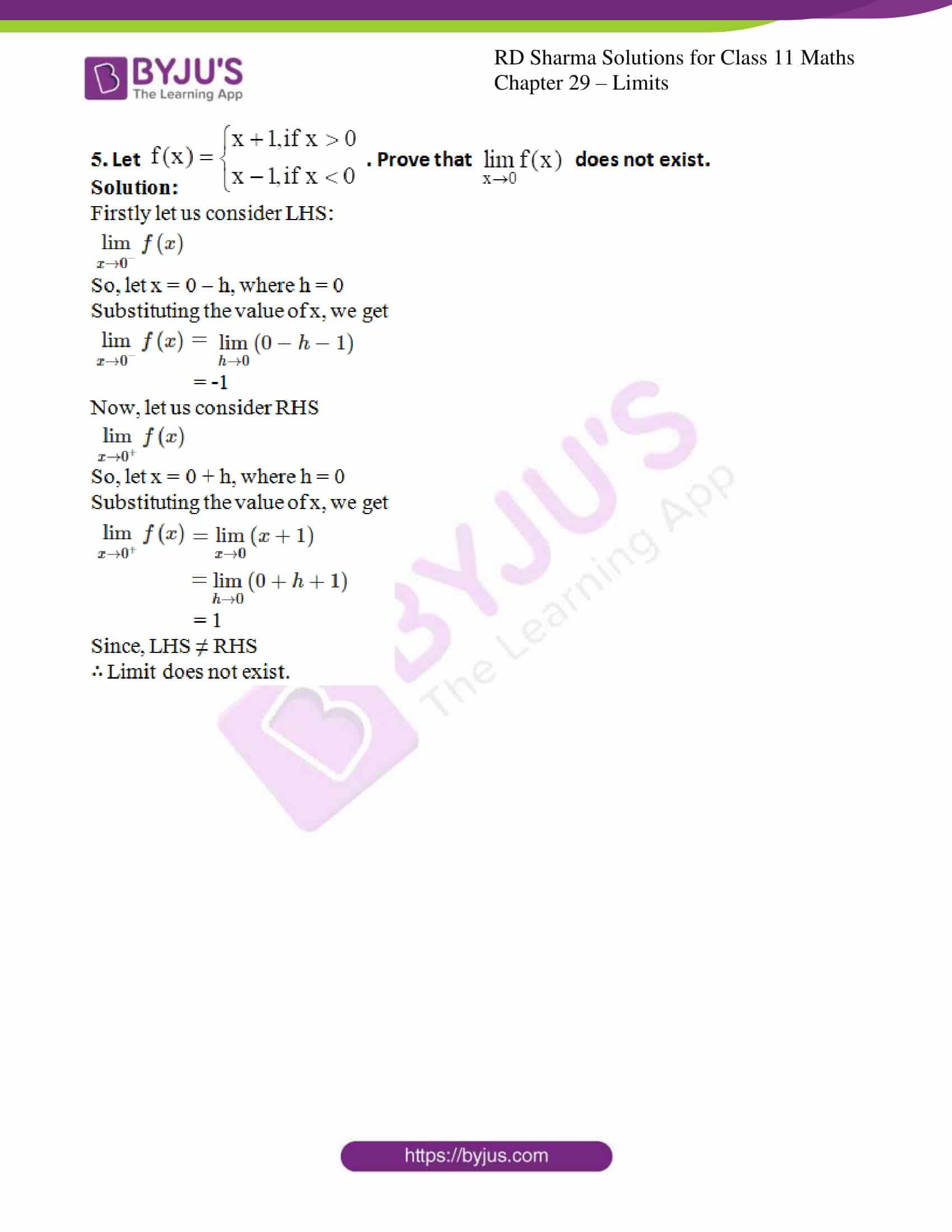 rd sharma class 11 maths chapter 29 ex 1 4