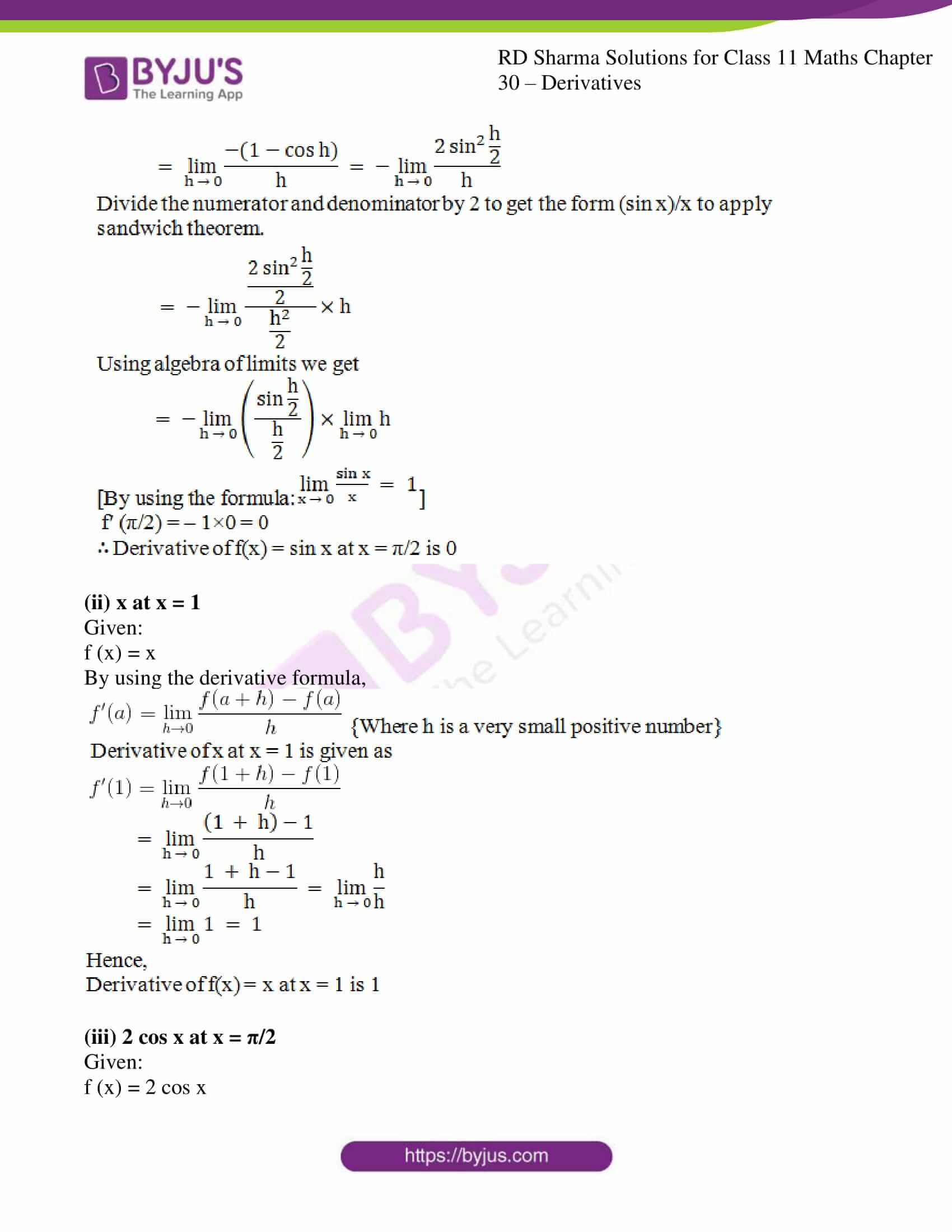 rd sharma class 11 examples