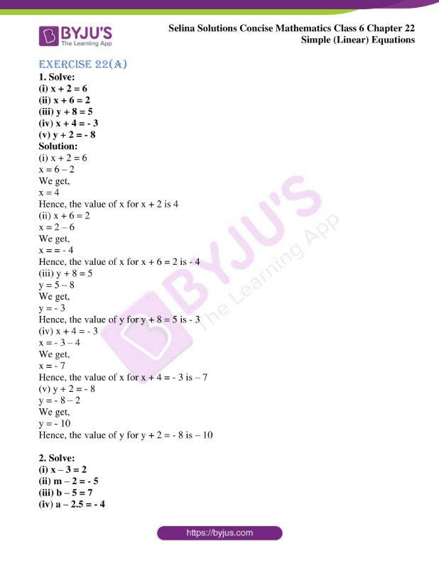 selina solutions concise mathematics class 6 chapter 22 ex a 1