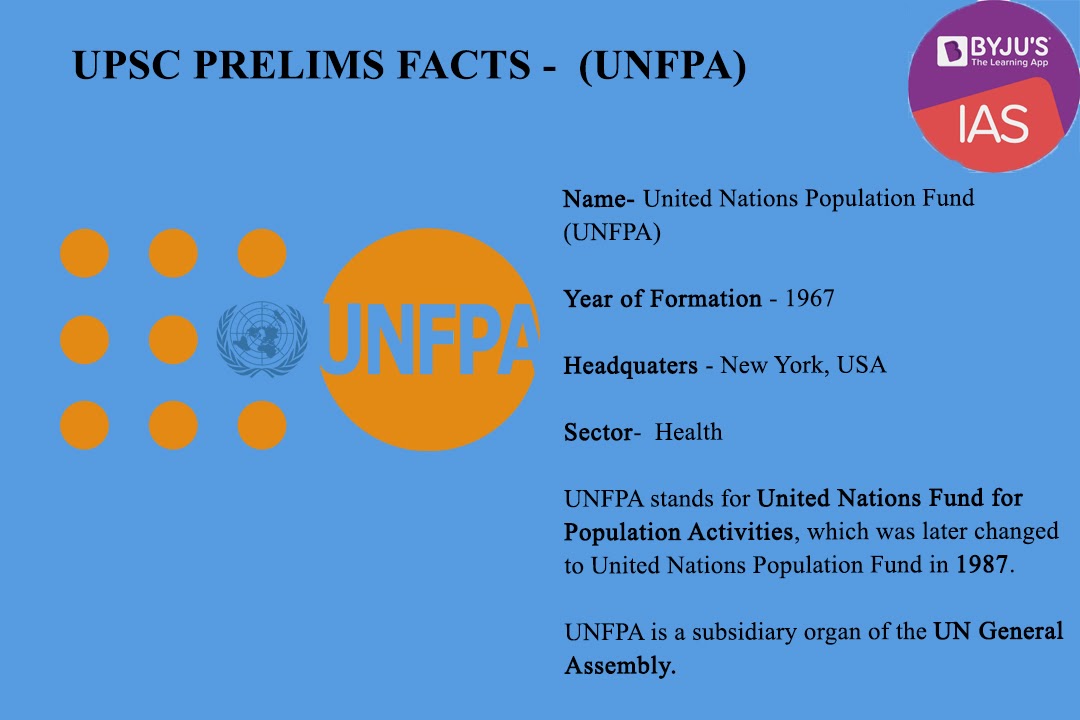 UNFPA UPSC Prelims Facts