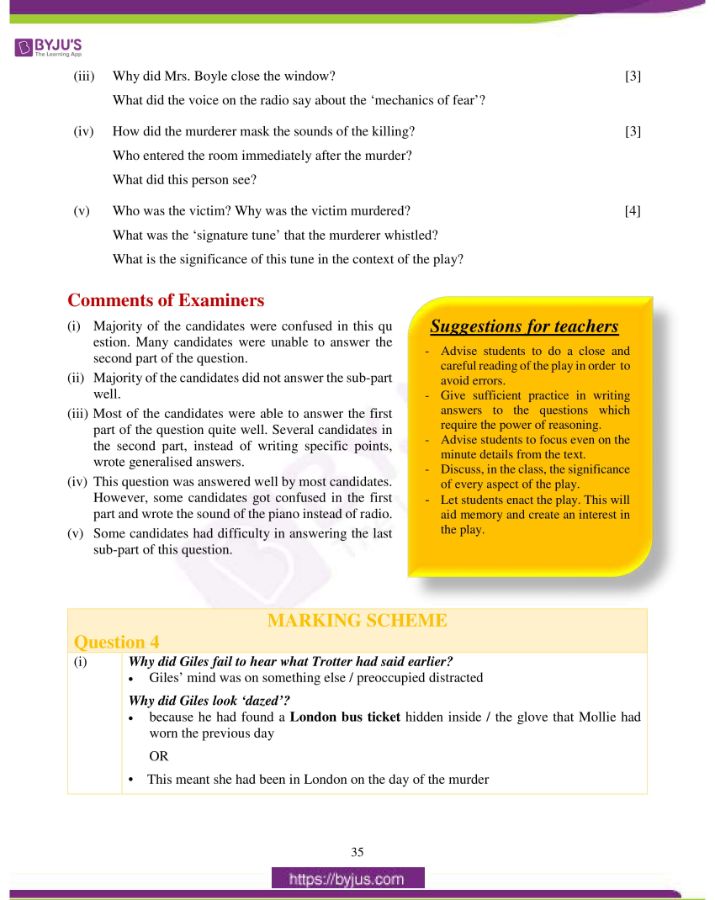 icse class 10 eng lit question paper solution 2019 09