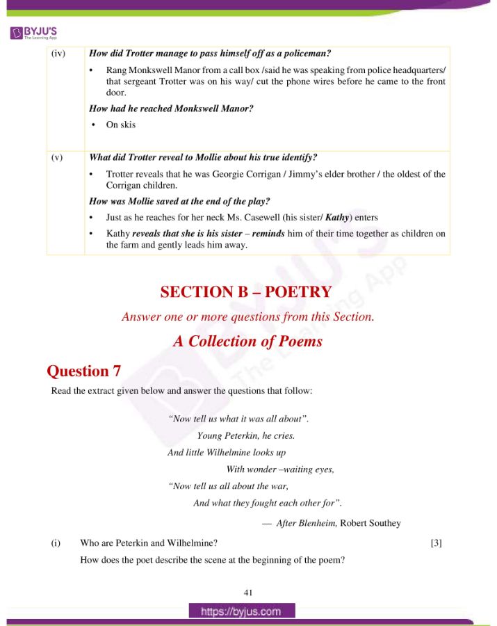 icse class 10 eng lit question paper solution 2019 15