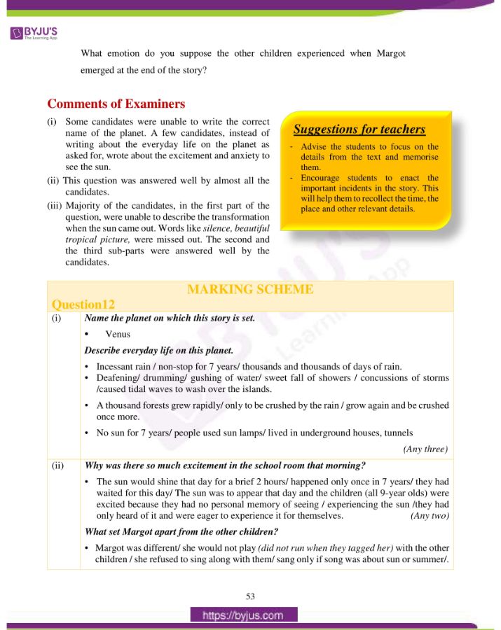 ICSE Class 10 English Literature Question Paper Solution 2019