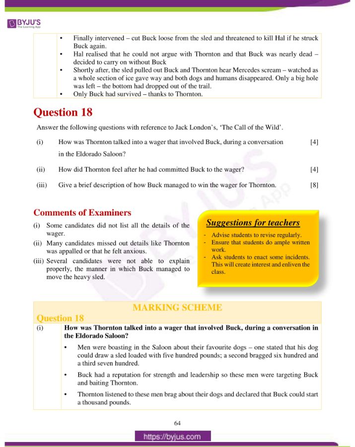 icse class 10 eng lit question paper solution 2019 38