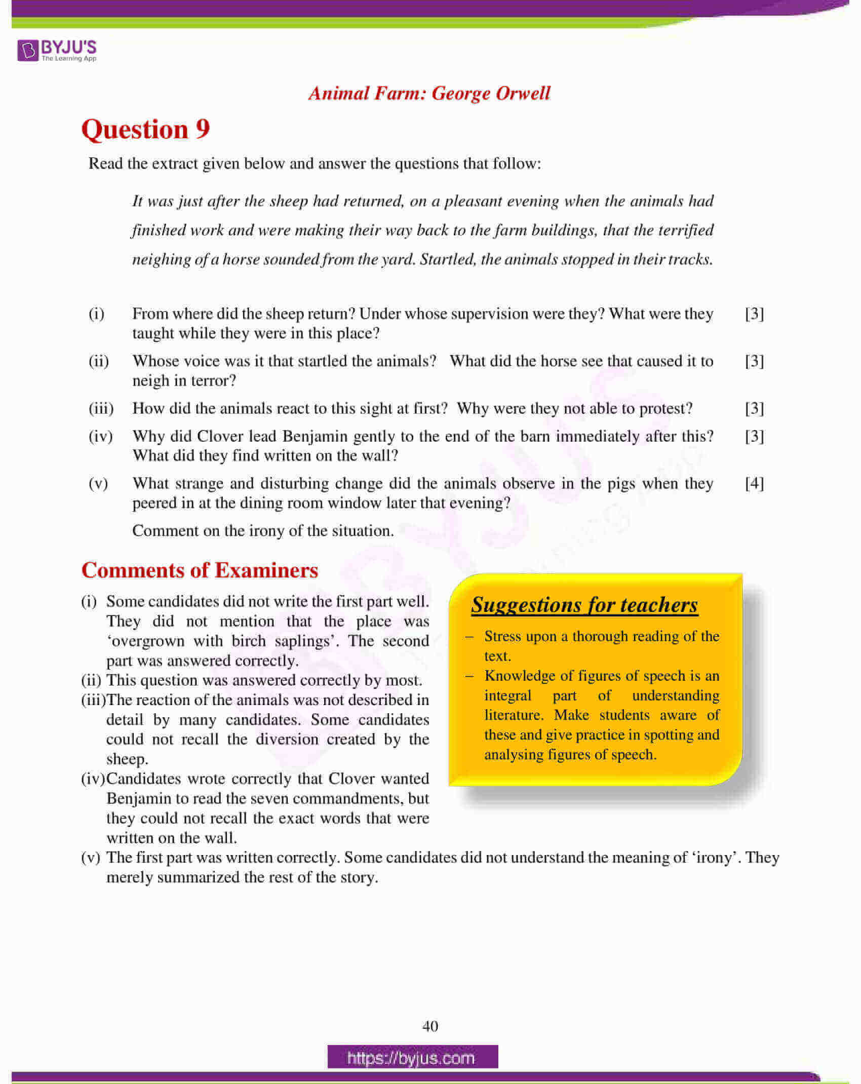 icse class 10 english lit question paper solution 2018 16