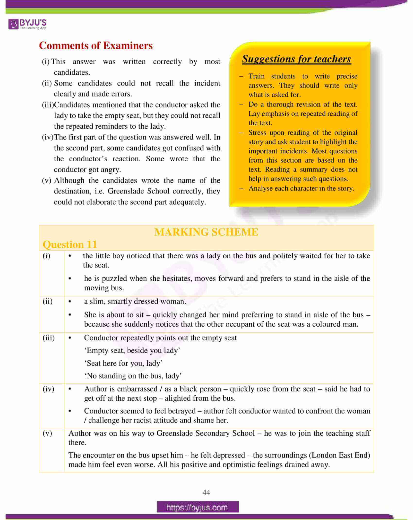 ICSE Class 10 English Literature Question Paper Solution 2018