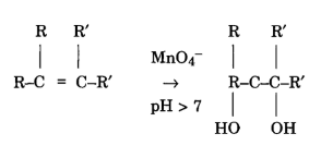 potassium permanganate oxidation resulting hydroxyl glycol hydroxylation neet