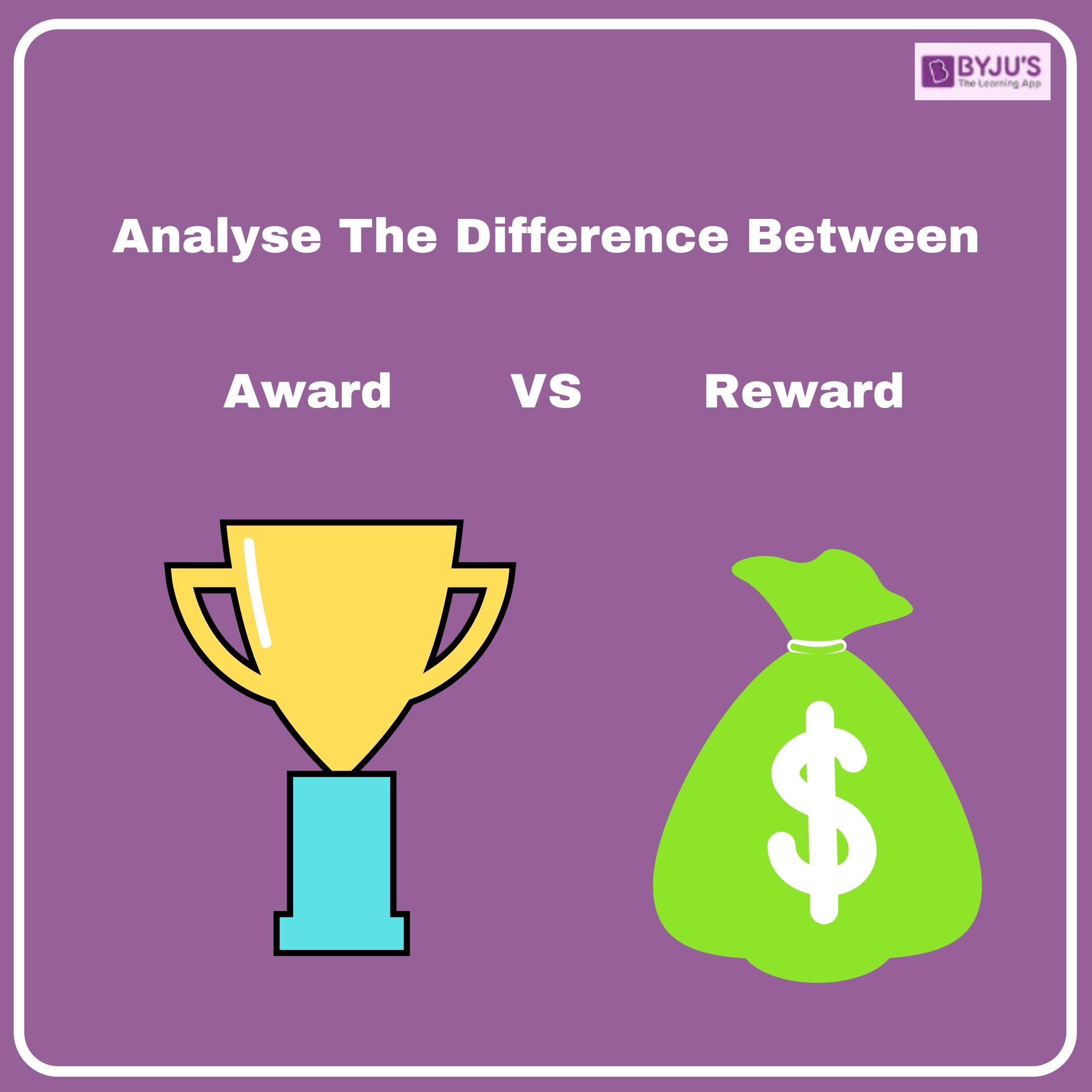 Difference Between Award and Reward