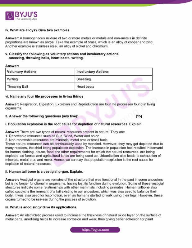 MSBSHSE Class 10 Science and Technology Part II solved Previous Year Paper 2018 3