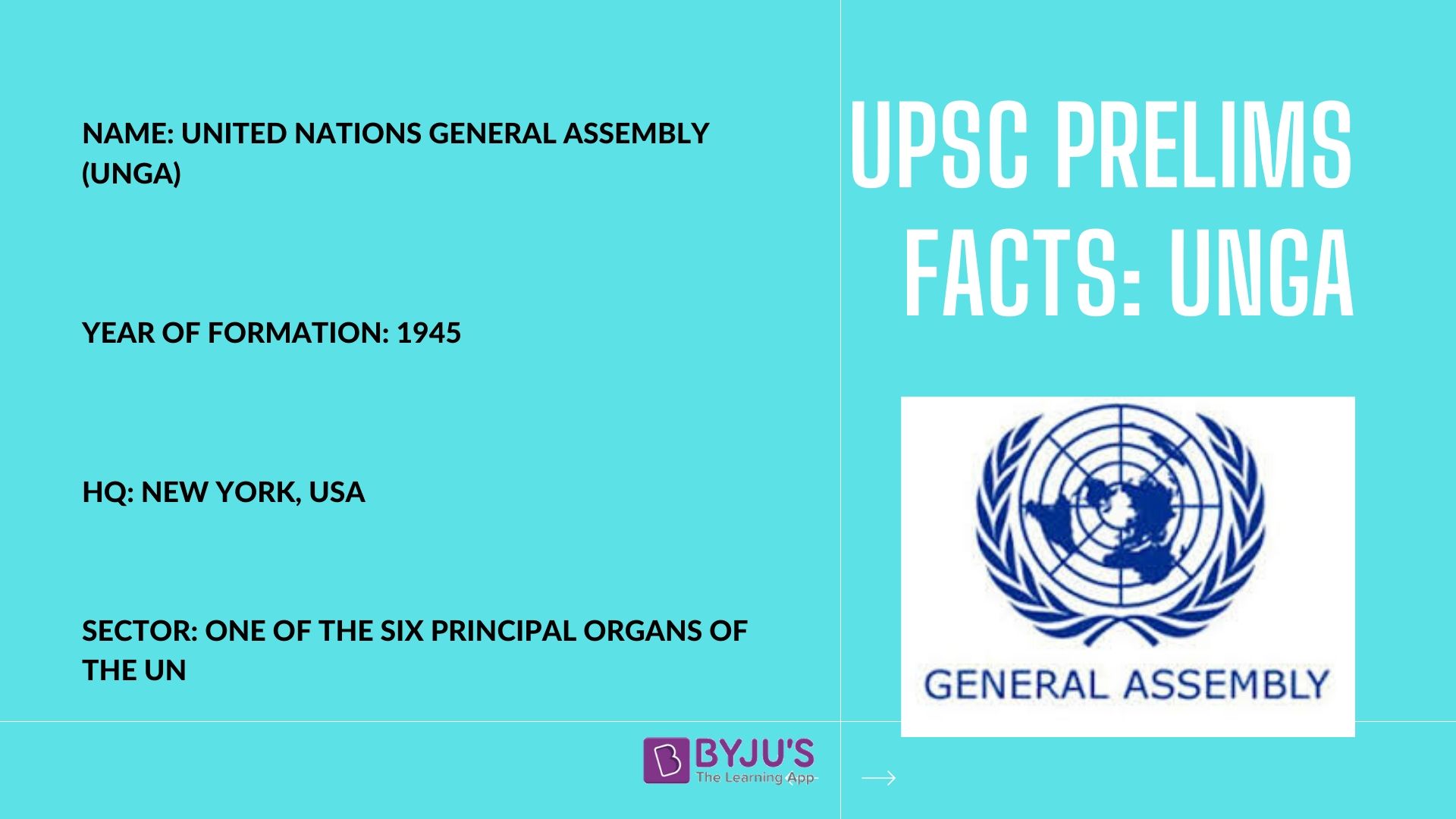 UNGA - UPSC Prelims Facts