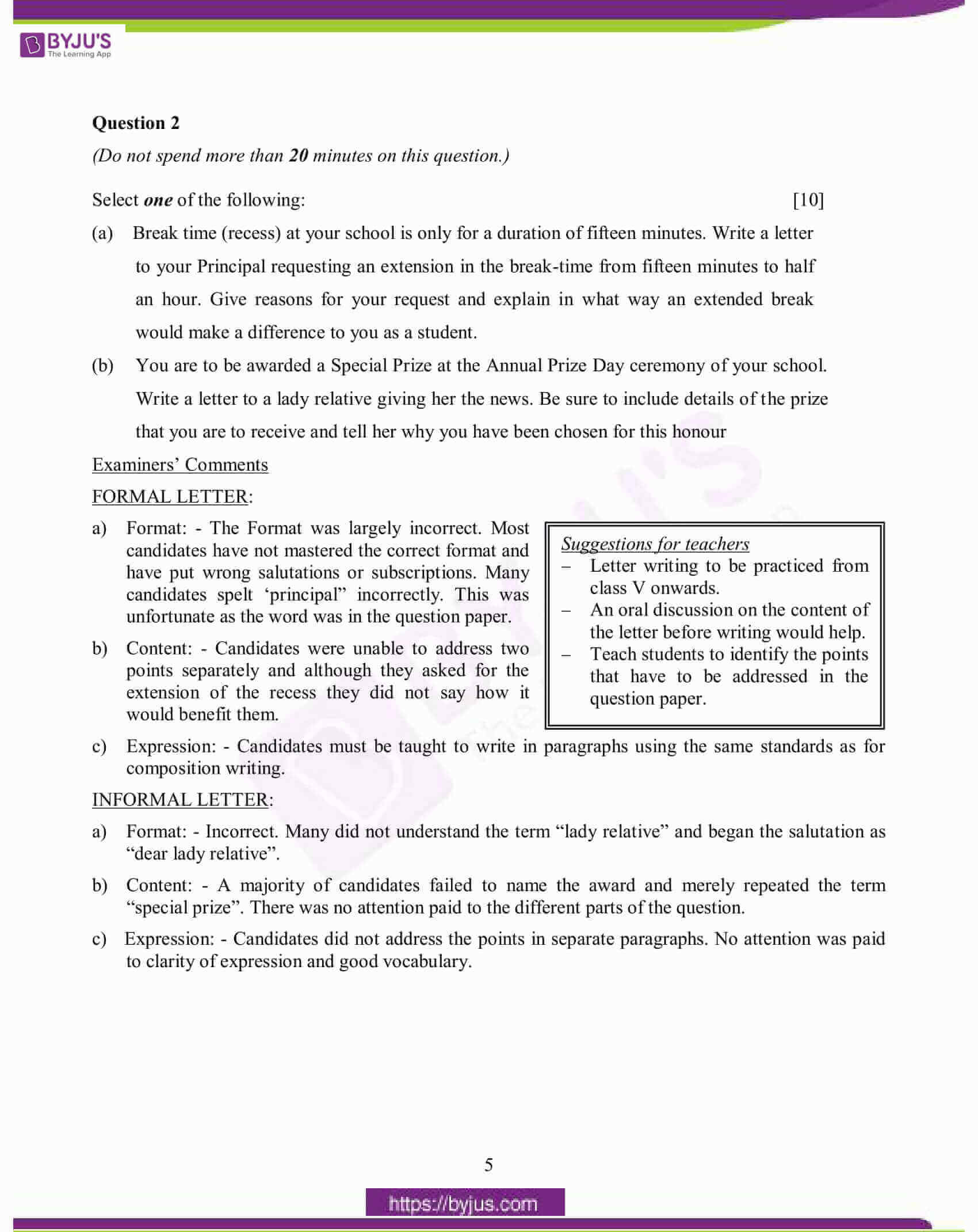 icse class 10 eng lan question paper solution 2015 04