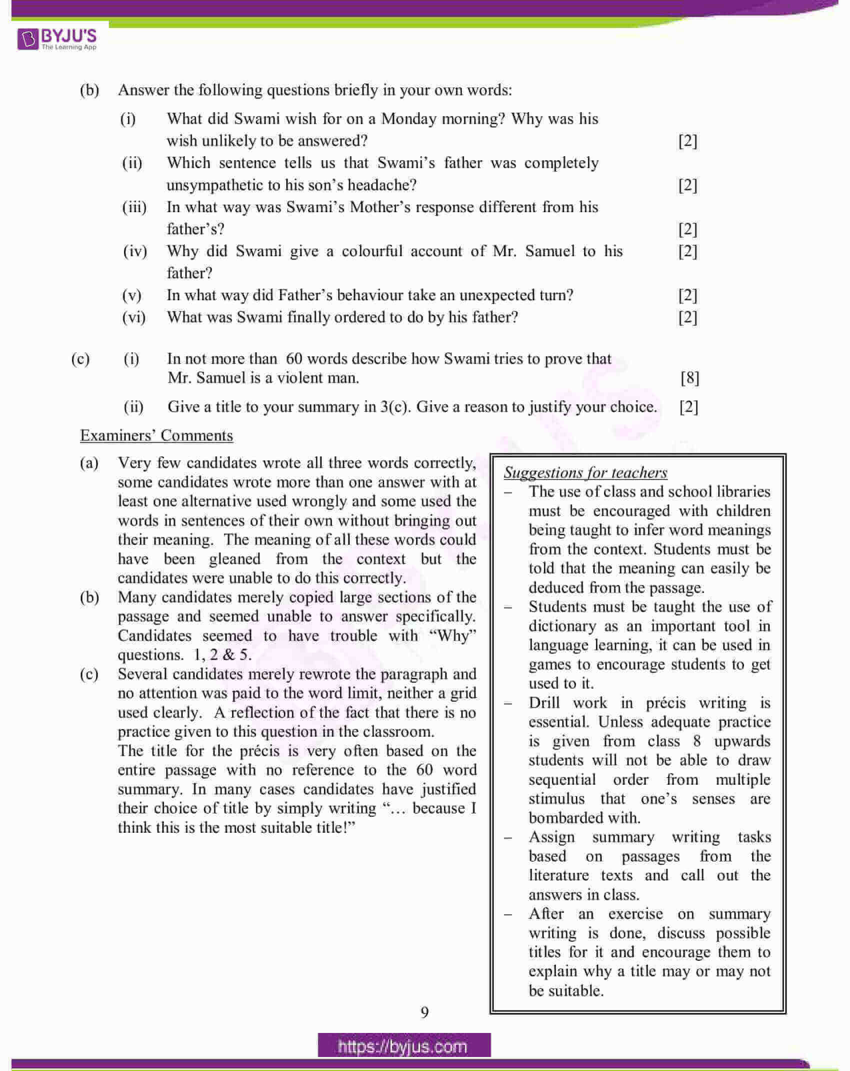 icse class 10 eng lan question paper solution 2015 08