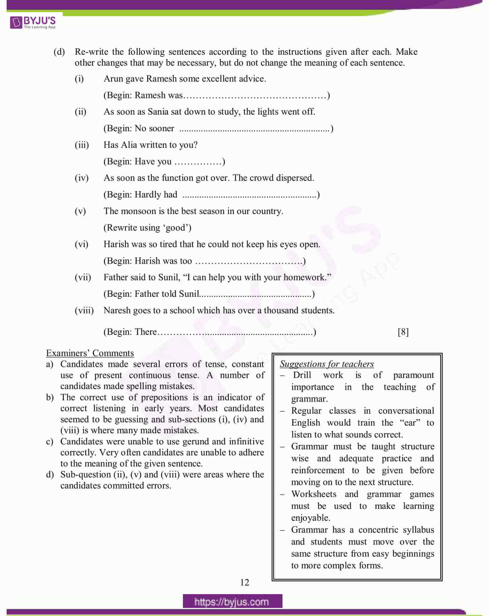 icse class 10 eng lan question paper solution 2015 11