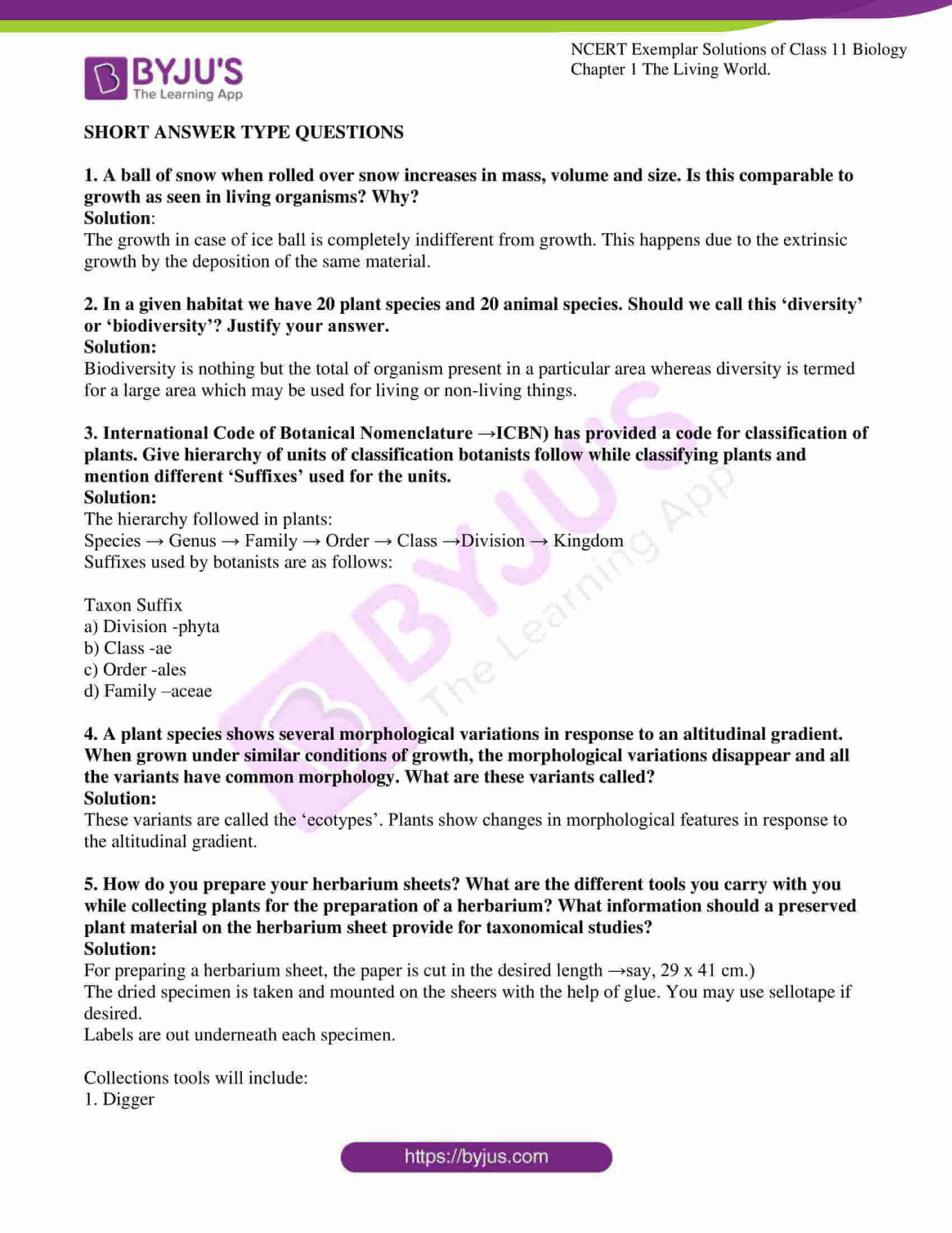 ncert exemplar solutions for class 11 bio chapter 1 4