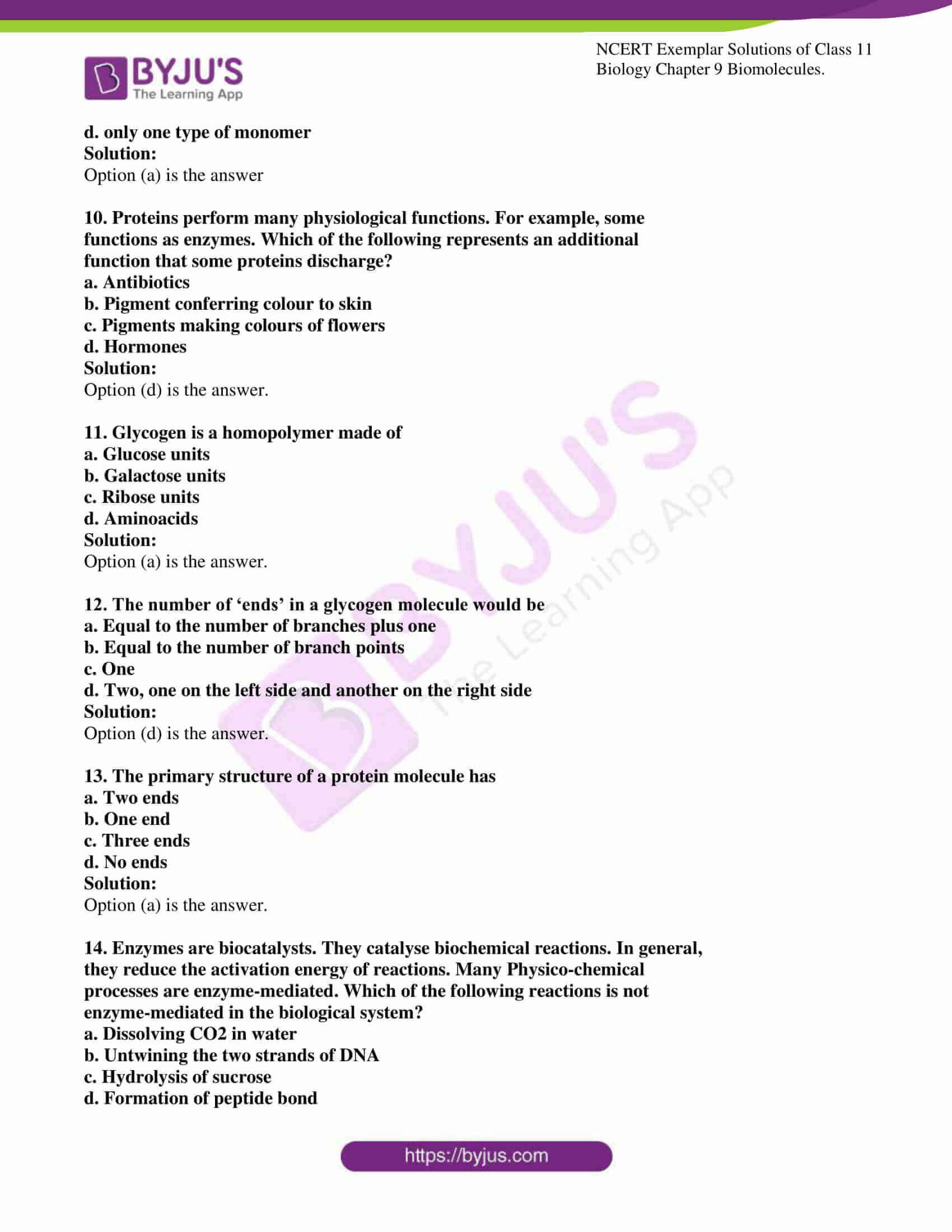 ncert exemplar solutions for class 11 bio chapter 9 3