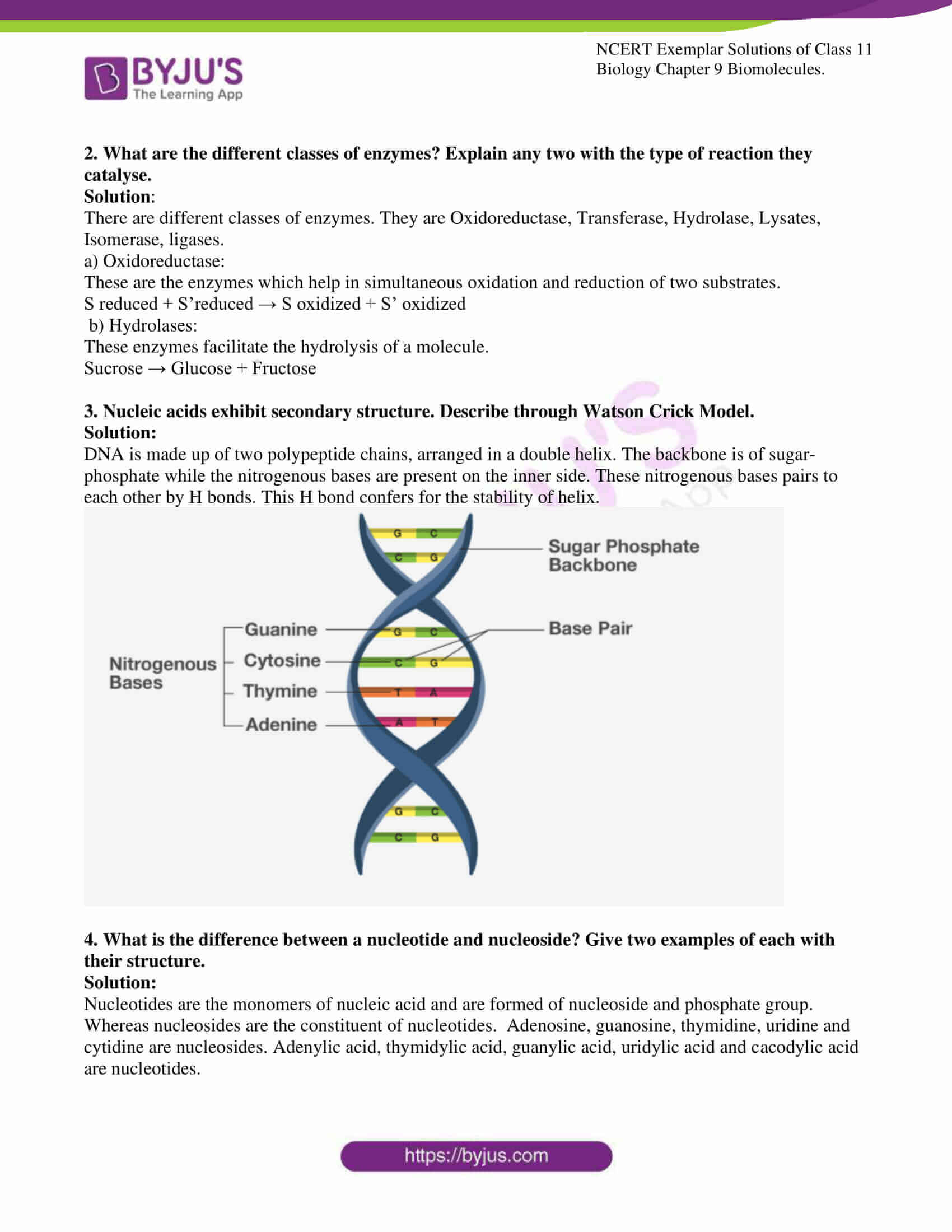 NCERT Exemplar Solution for Class 11 Biology Chapter 9 | Check out the ...