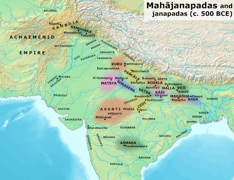 16 Mahajanapadas - 16 Mahajanapadas Map