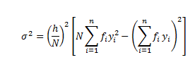 variance shortcut formula