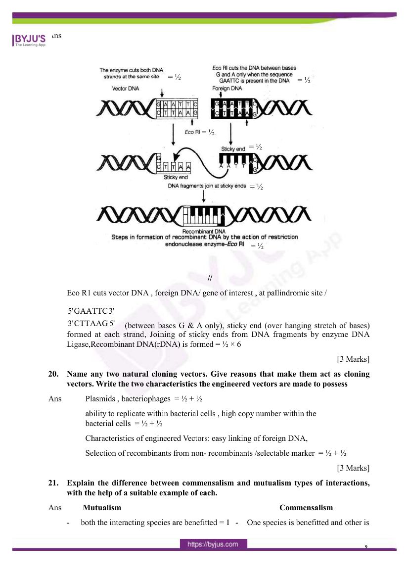 cbse class 12 biology 2020 question paper answer set 57 1 1 07