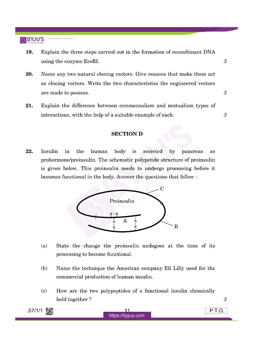 cbse class 12 biology 2020 question paper set 57 1 1 10