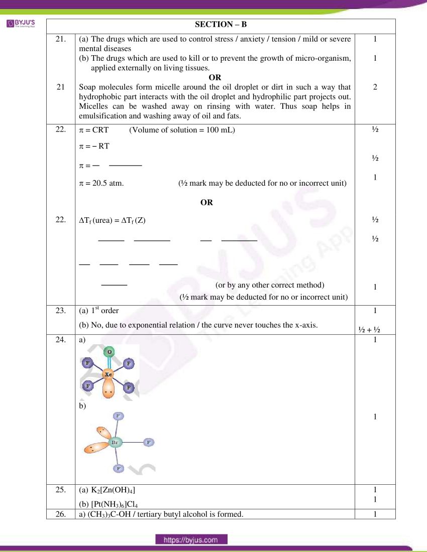 cbse class 12 chemistry 2020 question paper answer set 56 1 1 02