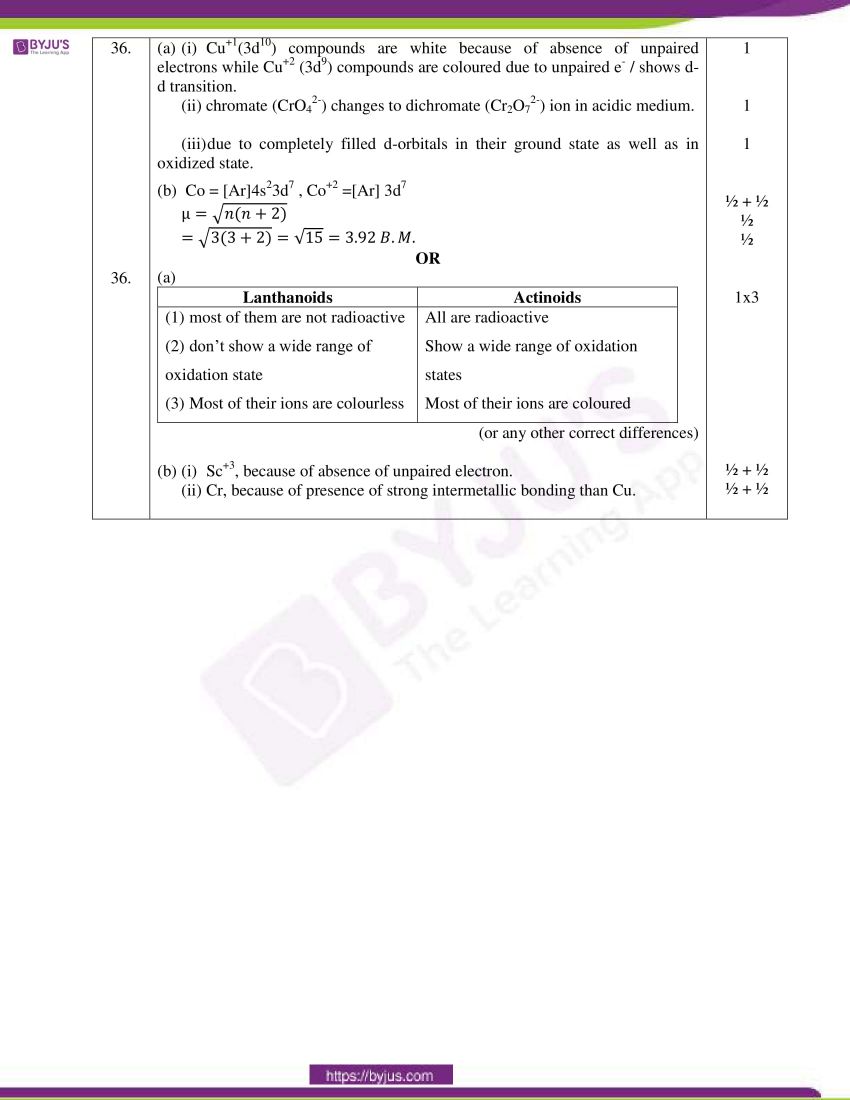 cbse class 12 chemistry 2020 question paper answer set 56 1 1 05