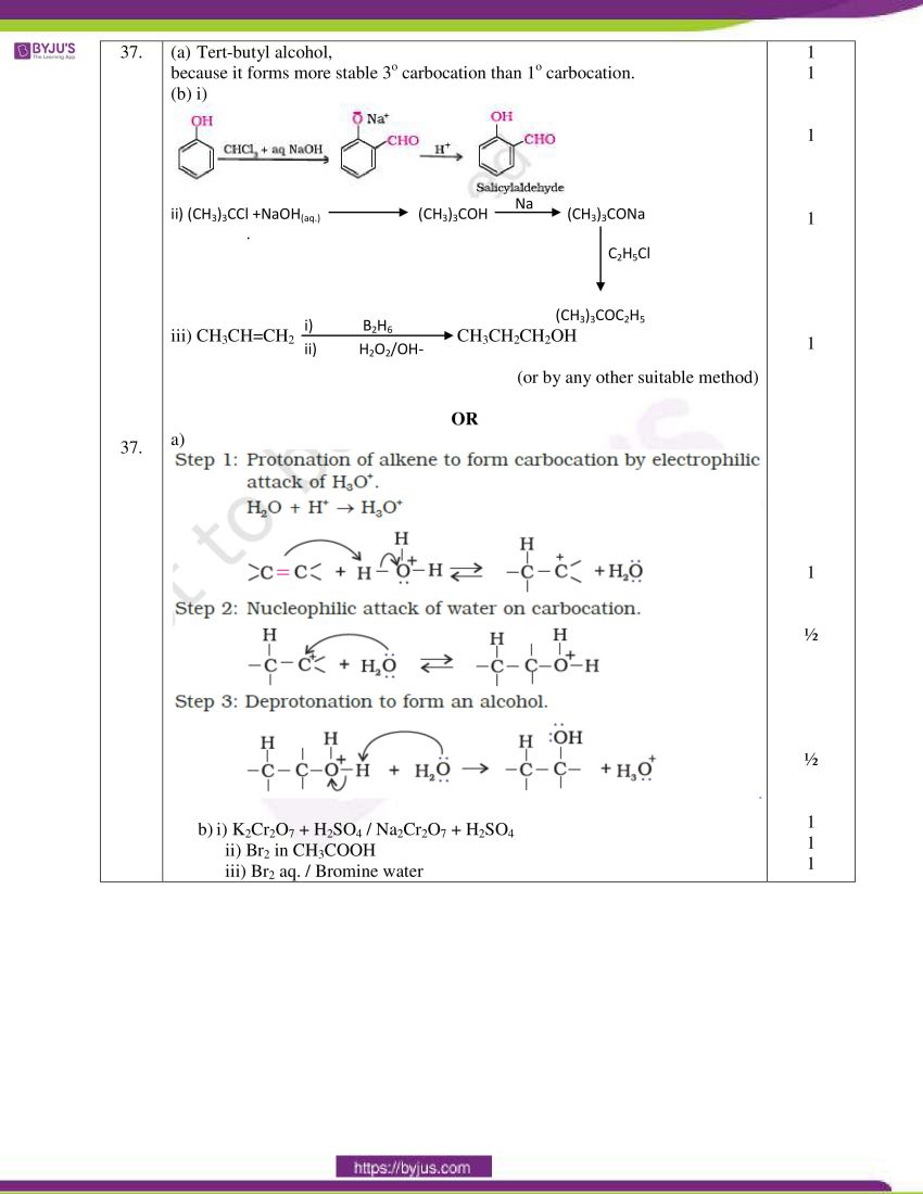 cbse class 12 chemistry 2020 question paper answer set 56 1 1 06