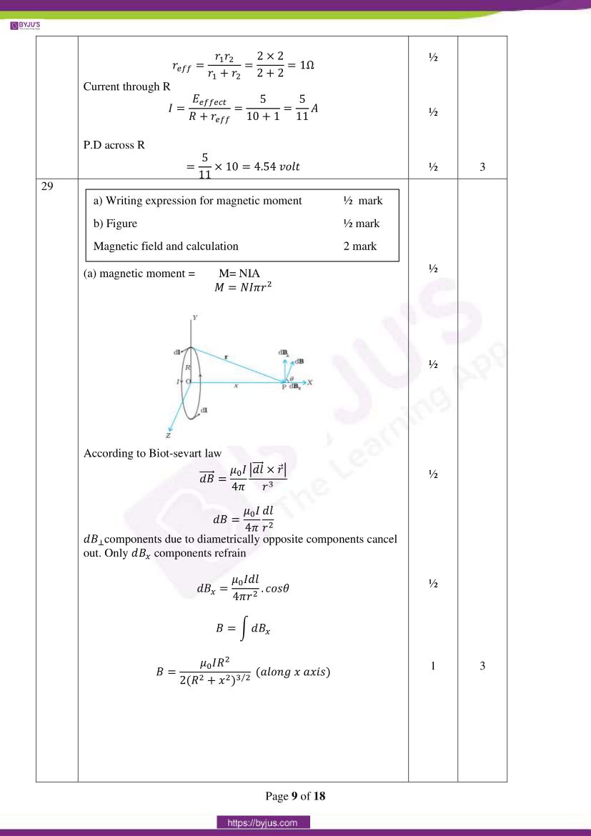 cbse class 12 physics 2020 question paper answer set 55 1 1 07