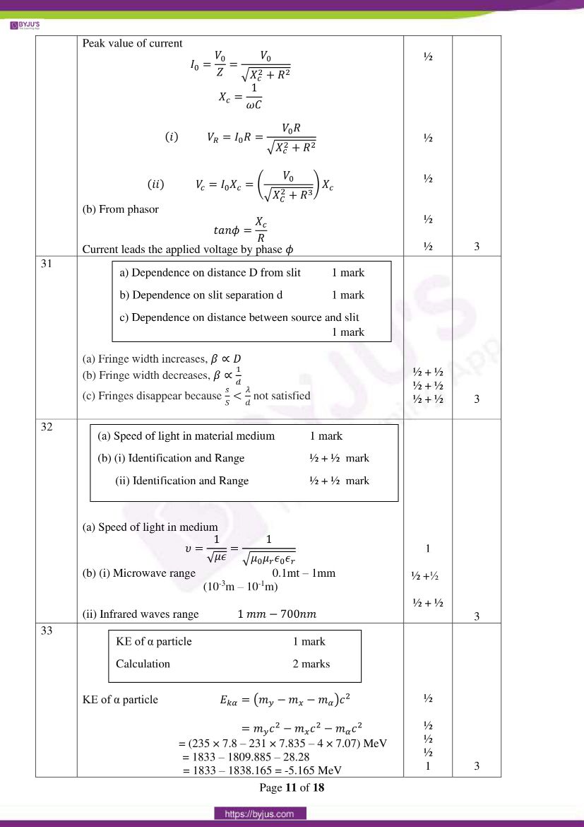 cbse class 12 physics 2020 question paper answer set 55 1 1 09