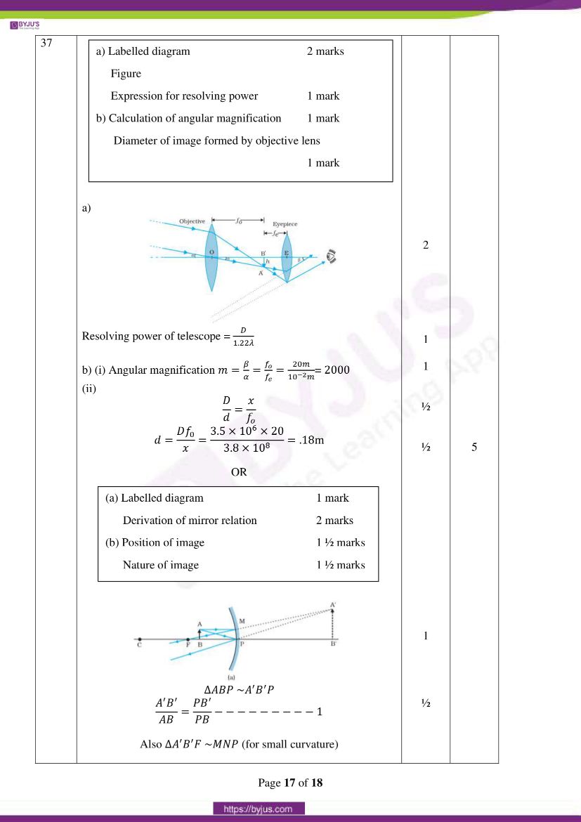 cbse class 12 physics 2020 question paper answer set 55 1 1 15