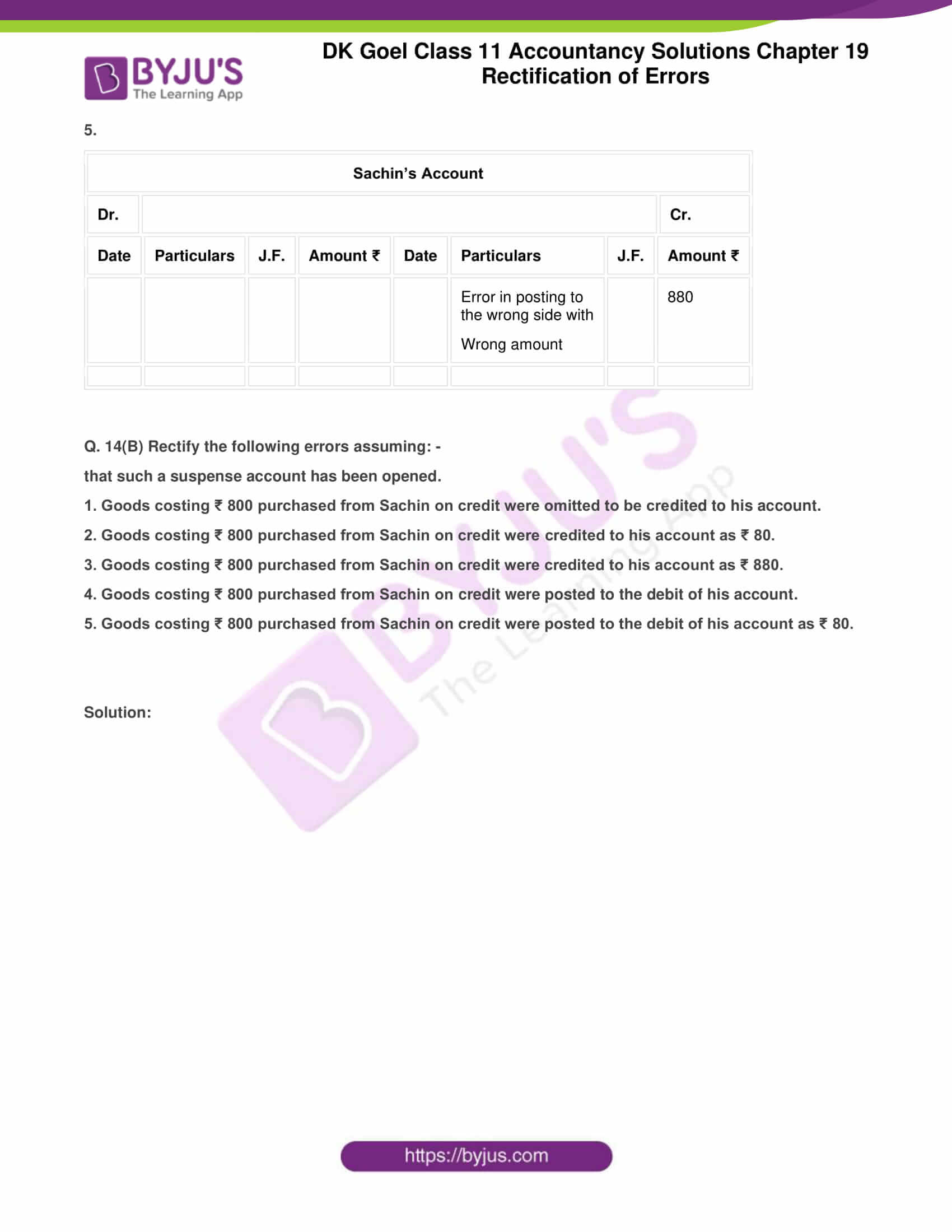 dk goel solutions class 11 accountancy chapter 19 rectification 26