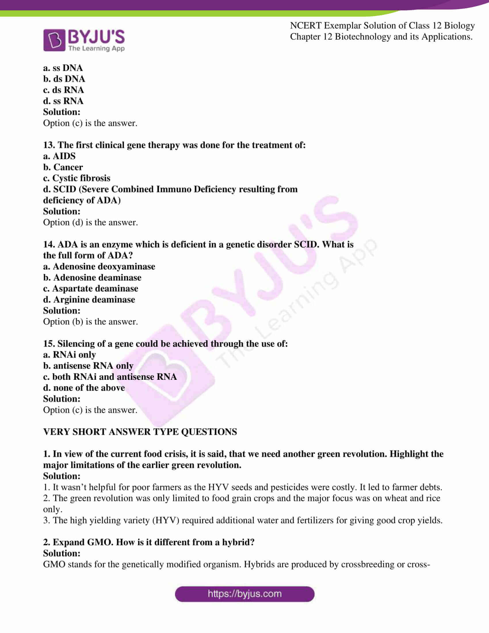 ncert exemplar solution of class 12 biology chapter 12. 03