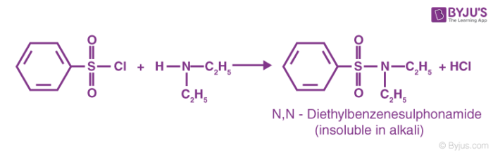 Hinsberg Reaction for Secondary Amines